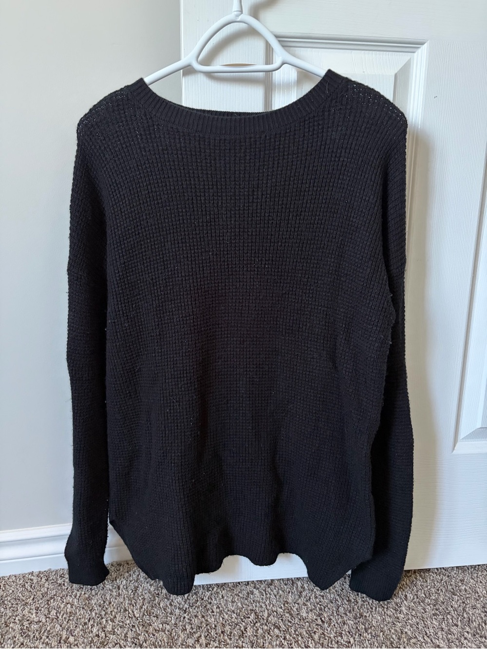 Kersh Crewneck Waffle Knit Sweater